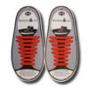 Quicklaze silicone shoelace red