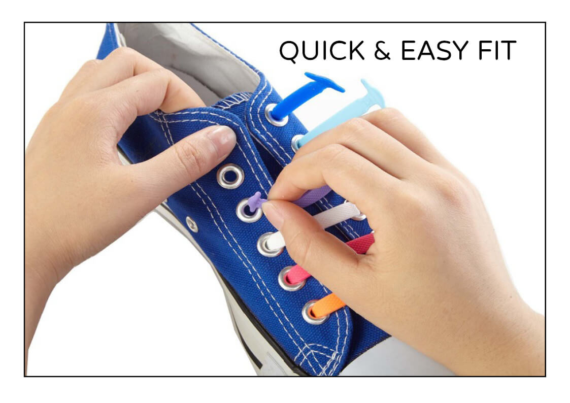 how to fit silicone sneaker shoe laces